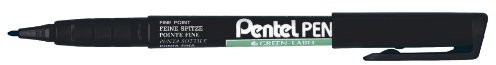 Pentel marker permanentny bez xylolu/toluenu F 0,8 mm szerokość linii 12 sztuk czarny NMS50-A