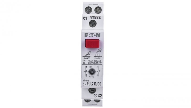 Eaton Przycisk modułowy 16A 2R z lampką sygnalizacyjną Z-PUL230/OO 276299 276299