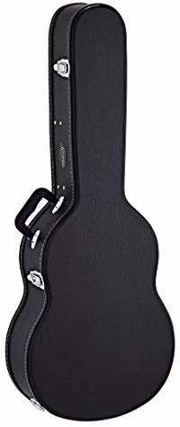 Ortega Guitars Ortega Guitars Walizka na gitarę Classic - czarna, płaska góra, seria Economy, chrom Hardware, 120 mm głębokość (OCCSTD) OACCSTD-DN