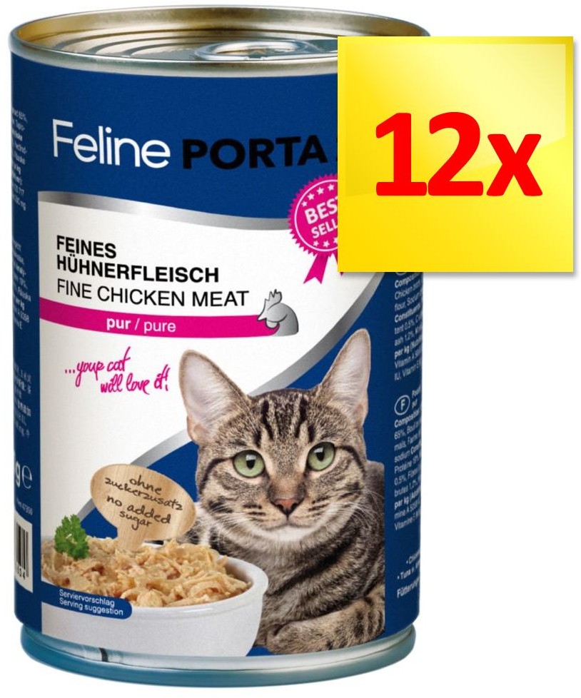 Porta 21 Korzystny zestaw Feline 12 x 400 g - Tuńczyk z wołowiną