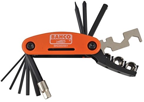 Bahco bke850901 wielofunkcyjna, narzędzie do roweru + torebka ze szlufką na pasek BAHBIKETOOL