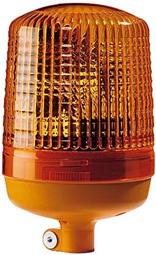 HELLA Wytrzymały poliwęglan KL 7000 R, funkcja światła (żarówka halogenowa lampa sygnalizacyjno-ostrzegawcza), kruciec mocujący, obracania, żółte światło kuchenny, żółtą obudowa cokół, 12 V, 2RL 008 0 FBA_2RL 008 060-101