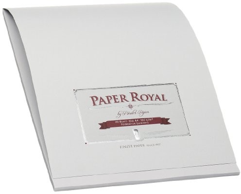 Roessler Papier Blok do skrzynek na listy 40/DIN A4 Paper Royal lodowy szary 2002831170