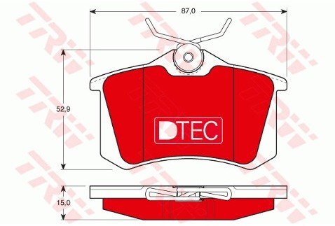 TRW Klocki hamulcowe - komplet GDB823DTE