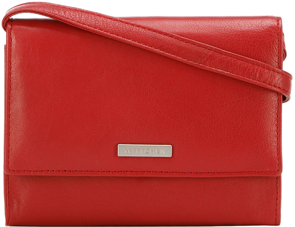 Wittchen Damski portfelik crossbody ze skóry 26-2-110-3
