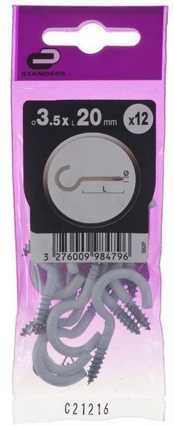 STANDERS Hak oczkowy 3,5X20MM STANDERS