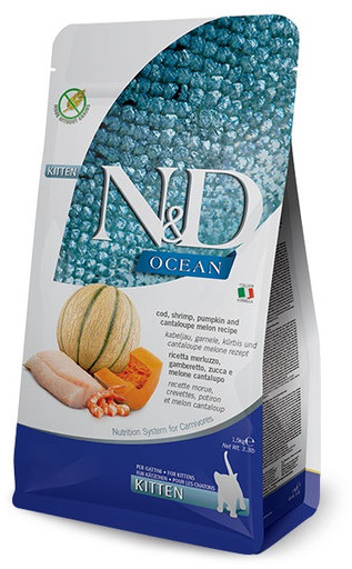 Farmina &D Ocean Cat Kitten cod shrimp pumpkin & cantaloupe melon 5 kg