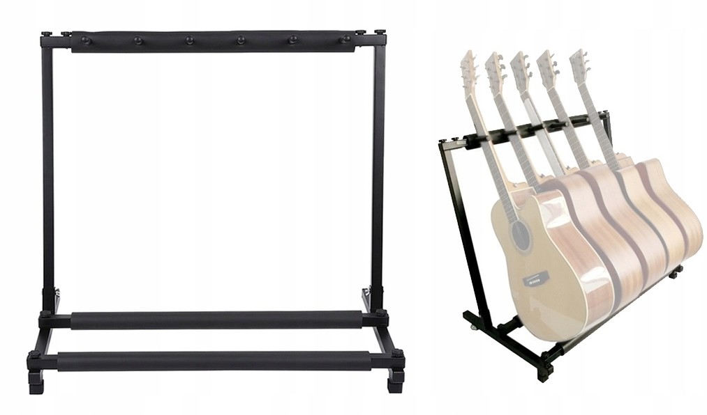 Stojak Statyw Gitarowy na 5 Gitar ochronna Pianka