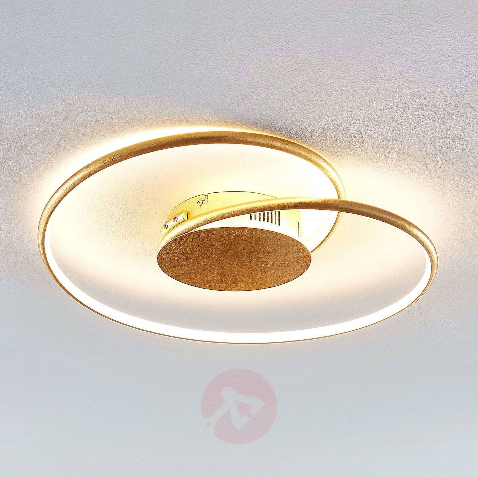 LINDBY Lindby Joline lampa sufitowa LED, złota, 45 cm