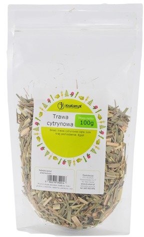 KruKam Trawa cytrynowa 100g cięta 1cm