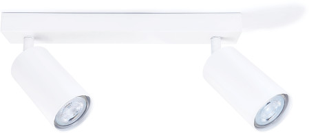 KOLORENO Oprawa halogenowa natynkowa ścienno - sufitowa LED Kivi x2 -Biała OH-KIVI-02B