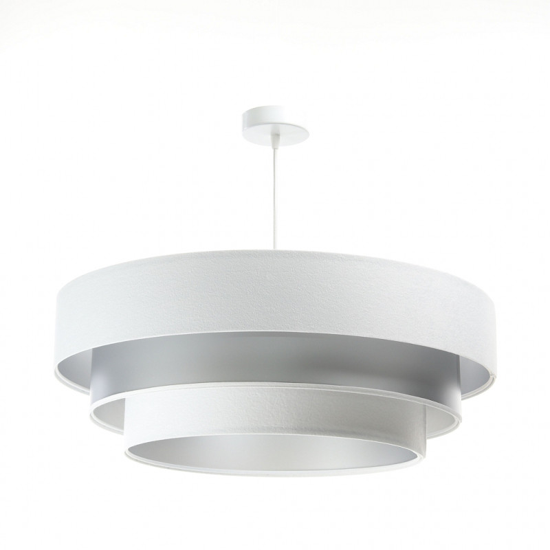 ImoLight Lampa wisząca Dalia Mix Biało-Srebrna 050-076-60 // IL-Dl-015