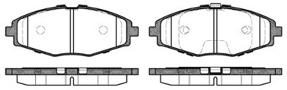 RoadHouse Zestaw klocków hamulcowych, hamulce tarczowe 2696.00