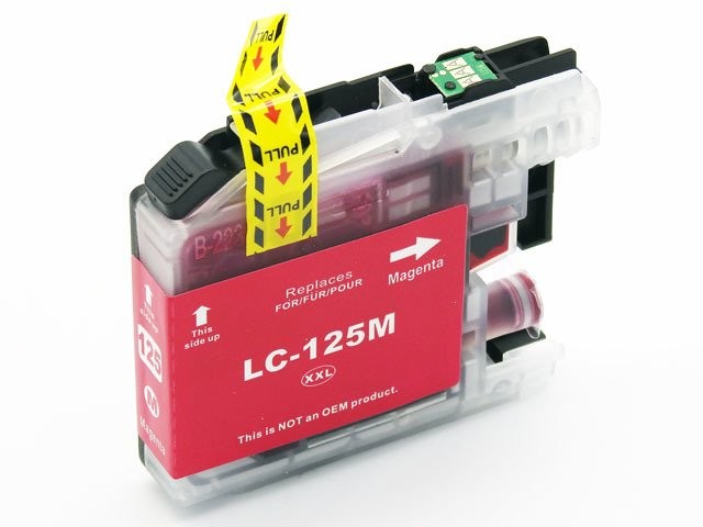 DD-Print Zgodny Tusz LC125XL Magenta do Brother DCP J4110DW J4510DW J4610DW J4710DW 19ml DD-Print LC125M Magenta