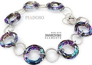 Swarovski Arande Unikat Bransoletka 5 Kolorów Srebro 2110477801