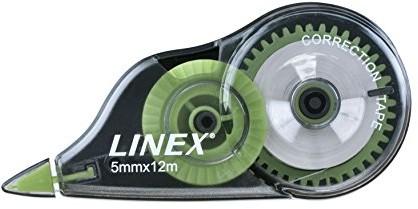 Linex 400098693 12-pak korektor 5 mm x 12 m korektor z ergonomicznym kształtem