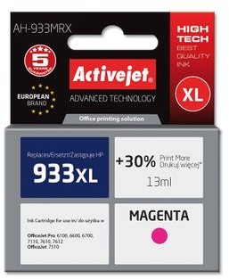 ActiveJet Tusz AH-933MRX zamiennik do drukarki HP 933XL CN055AE magenta AH-933MRX