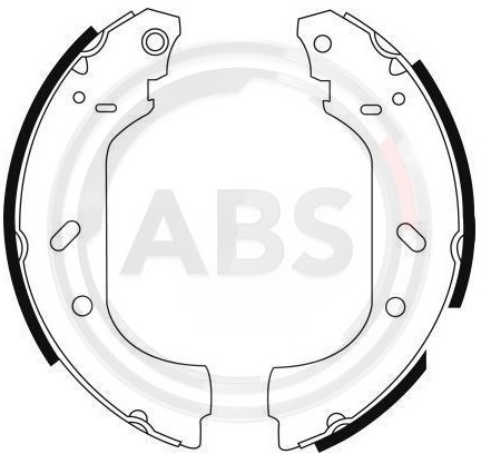 A.B.S. Zestaw szczęk hamulcowych 8943