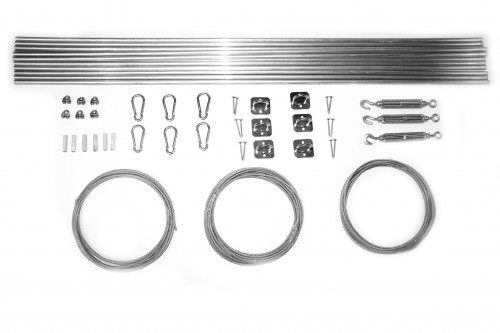 ŻAGLE OGRODOWE Zestaw do ROLET RZYMSKICH DREWNO MAŁY ZM_DREW_RRZ_MAŁY
