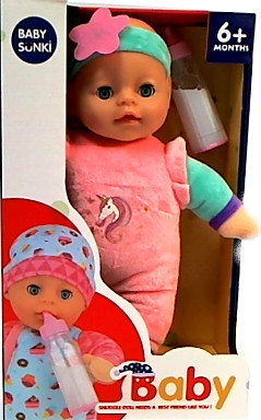 M&Z Baby sunki Lalka bobas pijący mleko z dźwiękiem