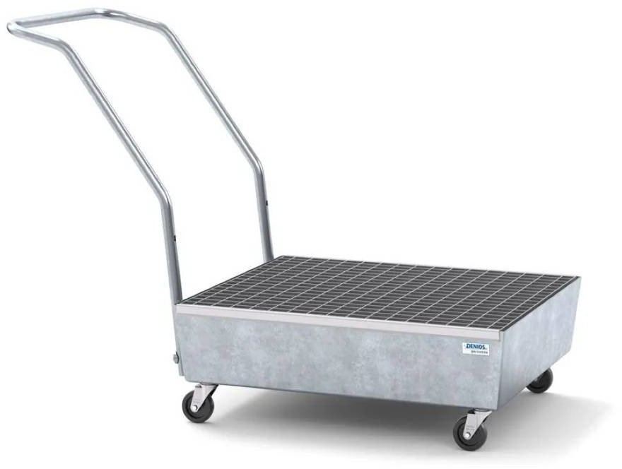 722 DENTA Przewoźna wanna wychwytowa ze stali na 2 beczki 60 l cynkowana z kratą przew elektr 72279461 79461-uniw