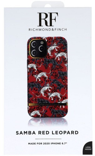 Richmond & Finch Etui iPhone 12 Pro Max, samba red leopard 7350111351892