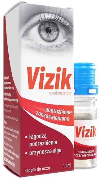 Natur Produkt Zdrovit Vizik krople na podrażnione i zaczerwienione oczy 10ml
