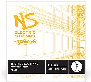 D'Addario D'Addario NS Electric Cello Struna do wiolonczeli elektrycznej Low F 4/4 Medium Tension NS516