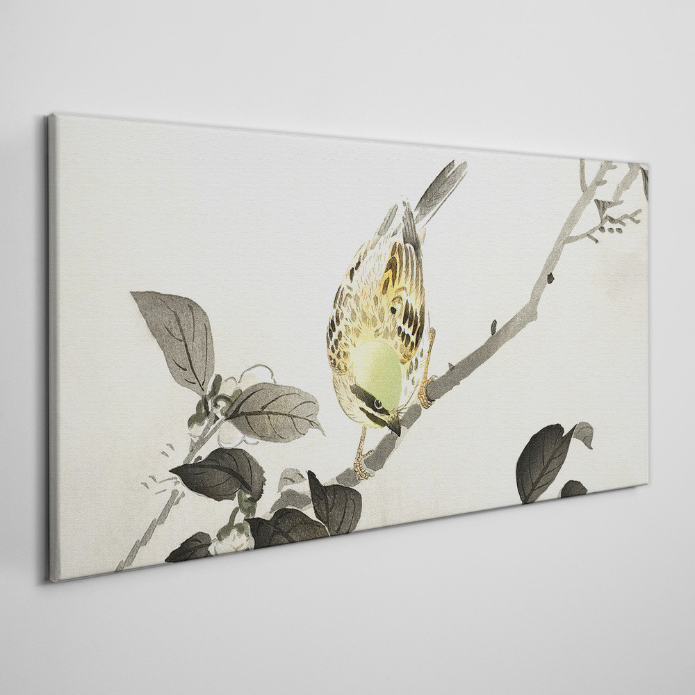 PL Coloray Obraz na Płótnie Gałąź Zwierzę Ptak 120x60cm