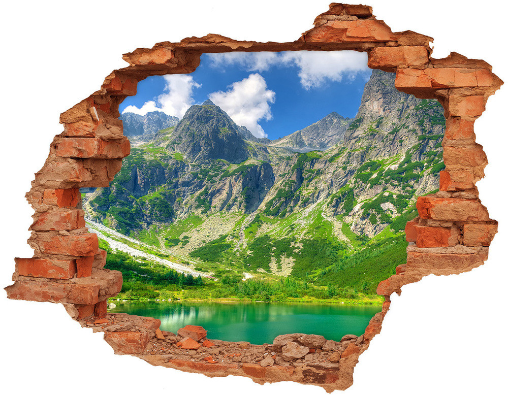 Wallmuralia.pl Dziura 3d foto tapeta naklejka Krowa