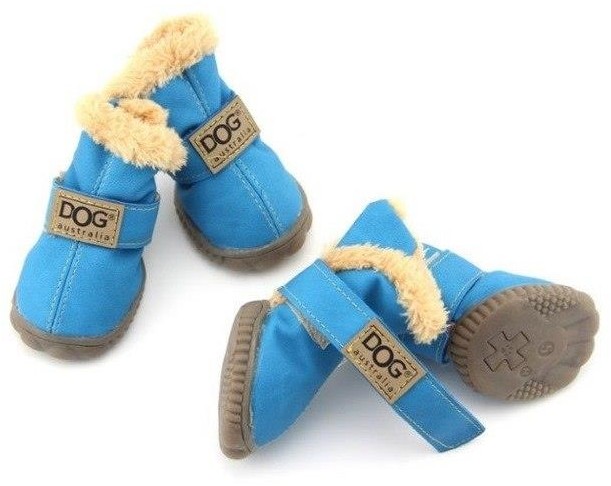 Zolux Buty dla psa T4 (5,5 x 4,5 cm, wysokość cholewki 8 cm) kol. niebieski - 4 szt. Dostawa GRATIS od 99 zł + super okazje