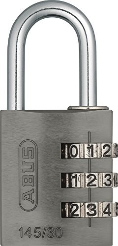 Abus 145/30 46585 tytanowa kłódka na szyfr, grubość pałąka 30 mm 14530TIT