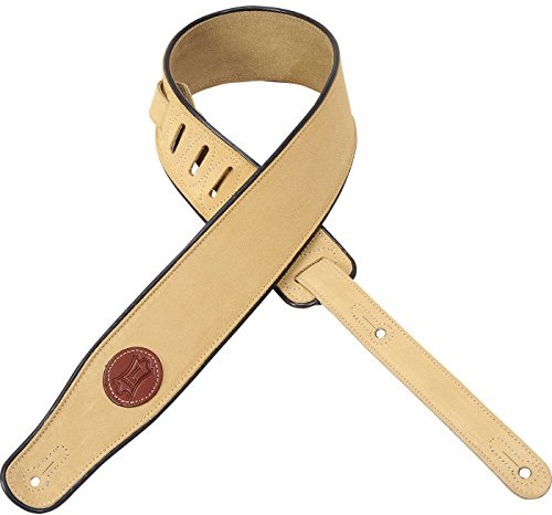Levys levy kroki gitara pasek (skóra welurowa) złotym MSS3-TAN