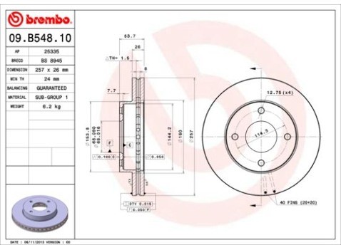 BREMBO 09.B548.10