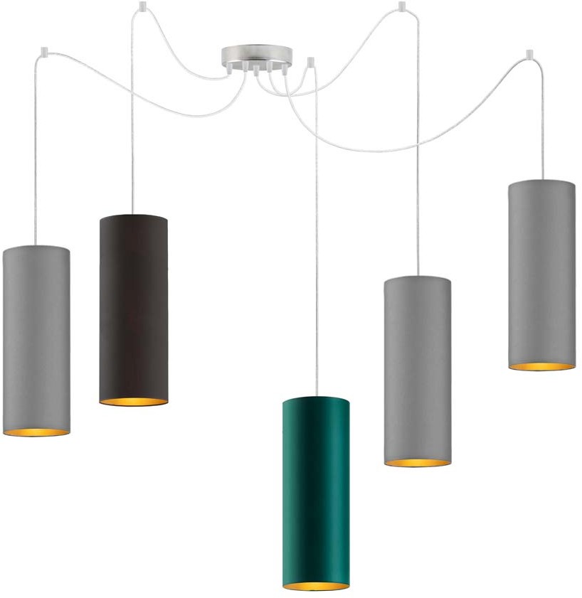 LYSNE Lampa wisząca z regulowaną długością przewodu VIZELA GOLD 400042/26 T5