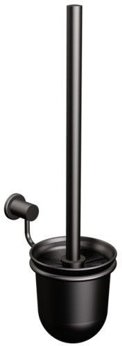 Domotechnika SZCZOTKA WC 37 cm WISZĄCA , SANI CZARNA MAT A/521/NG