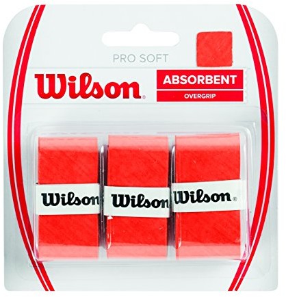 Wilson Pro Soft, owijki do rakiety tenisowej, uniseks, 3 szt. w opakowaniu, pomarańczowa, jeden rozmiar 0887768146955