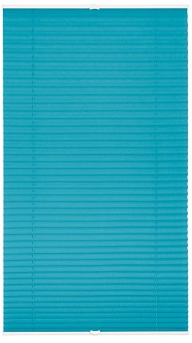 Lichtblick Klemmfix żaluzja plisowana, montaż bez użycia wiertarki, napięta, niebieski, 85 cm x 130 cm PKV.085.130.09