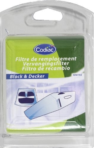 Unbekannt Zestaw filtrów codiac 904102 przeznaczony do worków do odkurzacza ręcznego, Decker, czarna 904102