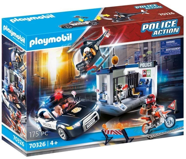 Playmobil POLICE ACTION POLICJA Z HELIKOPTEREM 70326