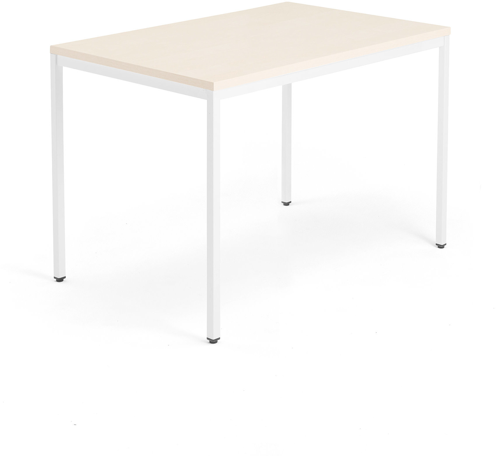 AJ Biurko Modulus rama 4 nogi 1200x800 mm biała rama brzoza 1611232
