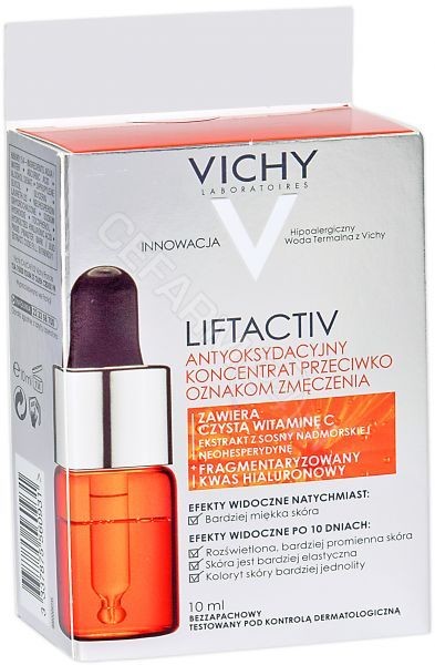 Vichy Liftactiv Fresh Shot antyoksydacyjna pielęgnacja dzienna przeciw wczesnym oznakom starzenia się skóry 10 ml