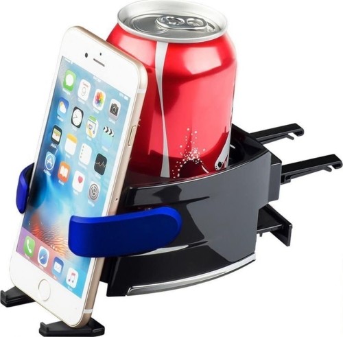 Mobilari UCHWYT SAMOCHODOWY KRATKI NAPÓJ+TELEFON NIEBIESKI M111009BE 5903636610184