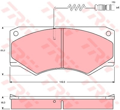 TRW KFZ Ausruestung GmbH) KFZ Ausruestung GmbH) GDB1067 GDB1067