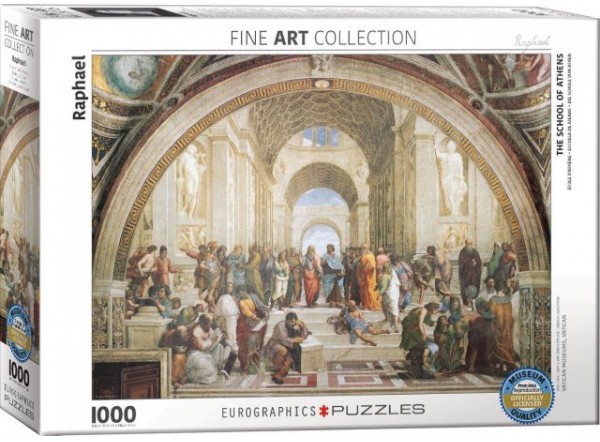 Eurographics Puzzle 1000 elementów. Szkoła ateńska, Raffaello