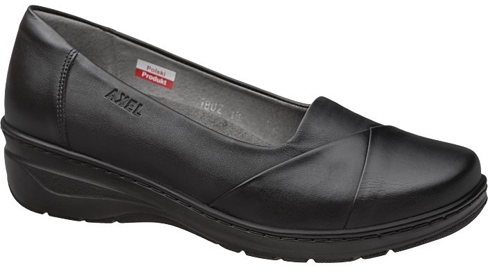 Axel Półbuty na haluksy Comfort 1802 Czarne H na platformie 29402