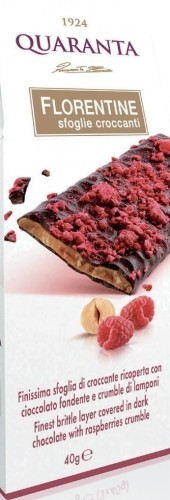Quaranta Nugat Quaranta Florentine sfoglie croccanti malinowy 40g 7D79-2183A
