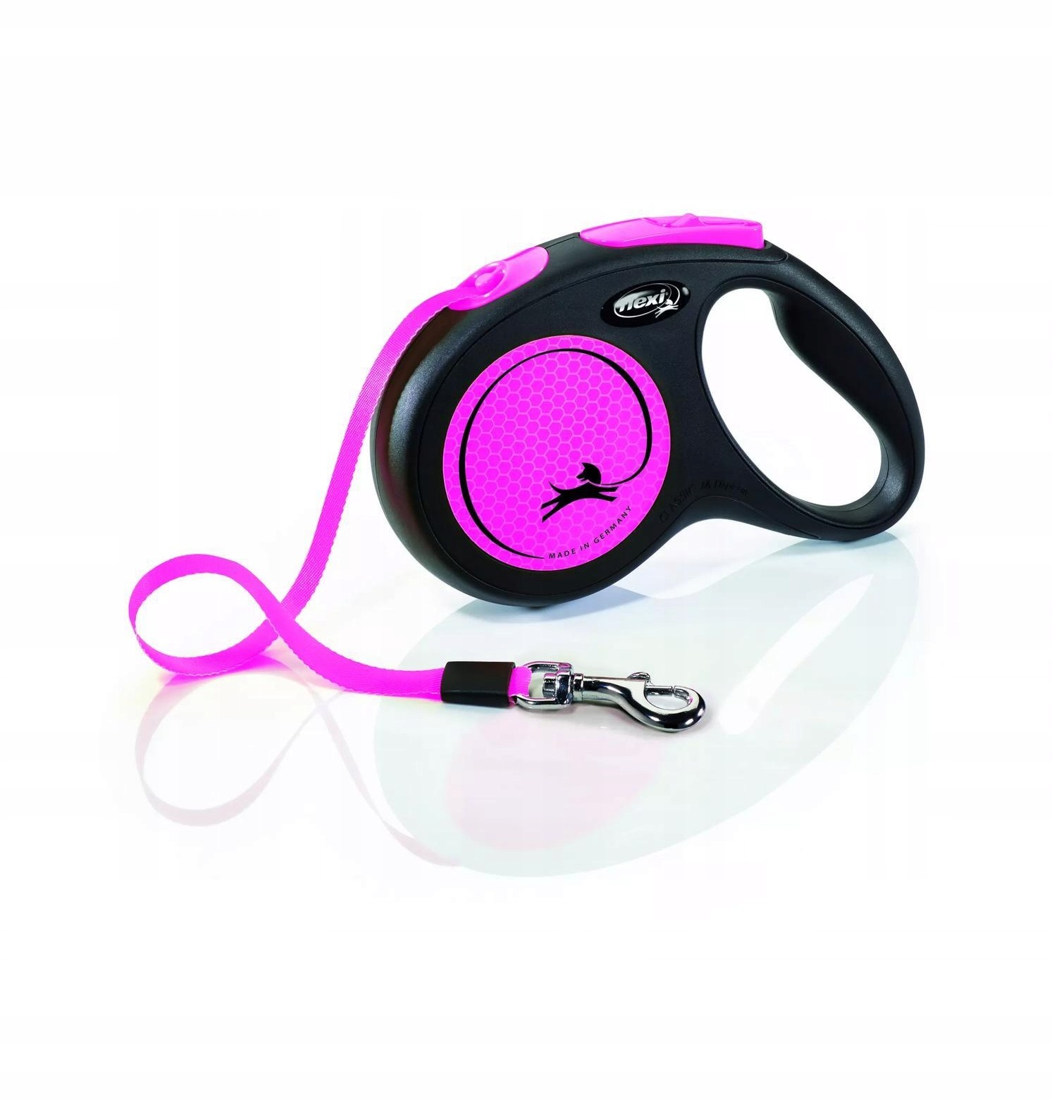 Flexi Smycz New Neon M taśma 5m/ 25kg różowy