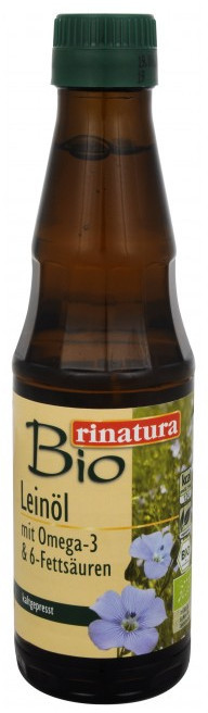 Bio Rinatura Rinatura Olej Lniany tłoczona na zimno 250 ml z4481