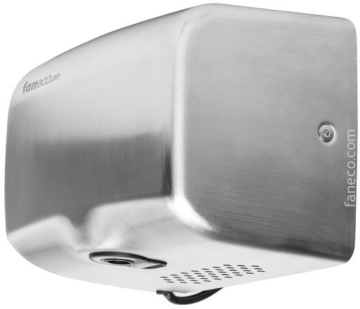 Faneco suszarka do rąk Passat H 1350 W obudowa metalowa stal szczotkowana D1350SCBH